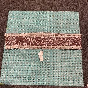 Cocobelle brand new brown and white beaded elastic belt